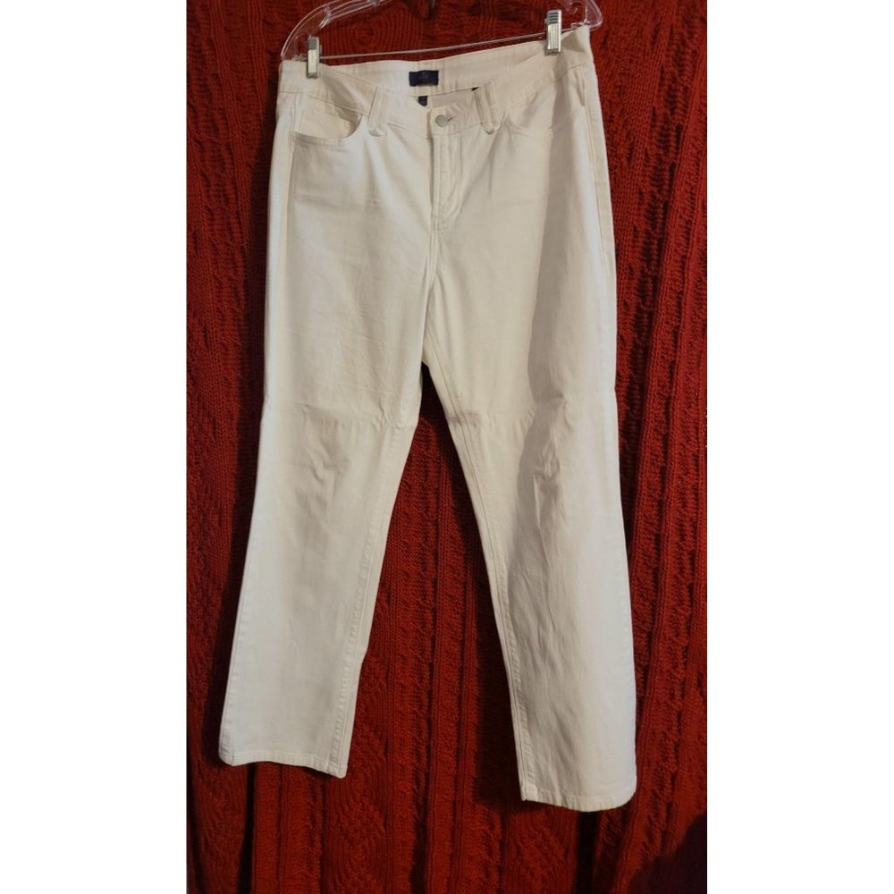 NYDJ Straight White Jean Sz 12